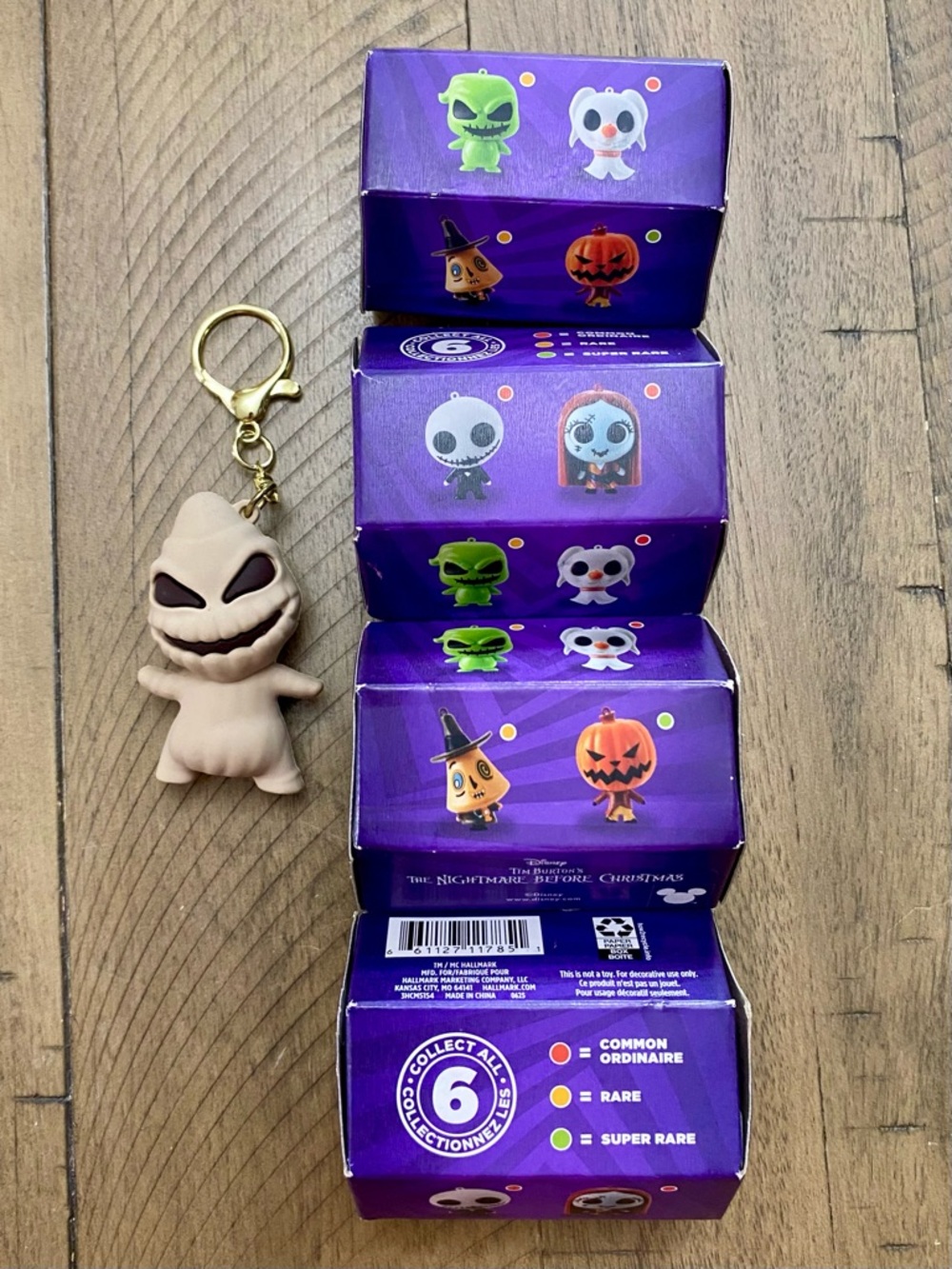 4 Hallmark Nightmare Before Christmas Ornament Blind Boxes & Oogie Boogie Charm - Picture 3 of 5